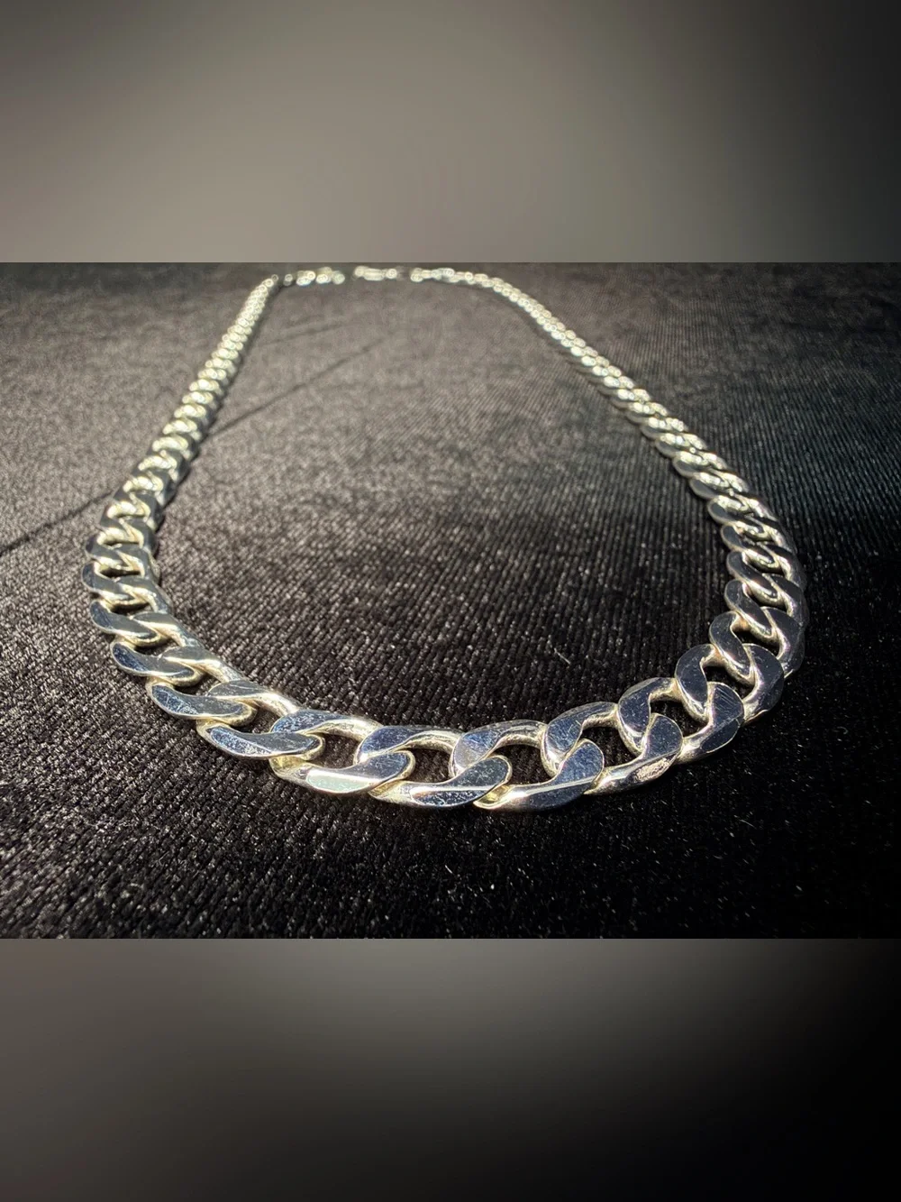 Cuban 925 Stamped Silver filled 24in 9.5MM Necklace 60.4g Brand New